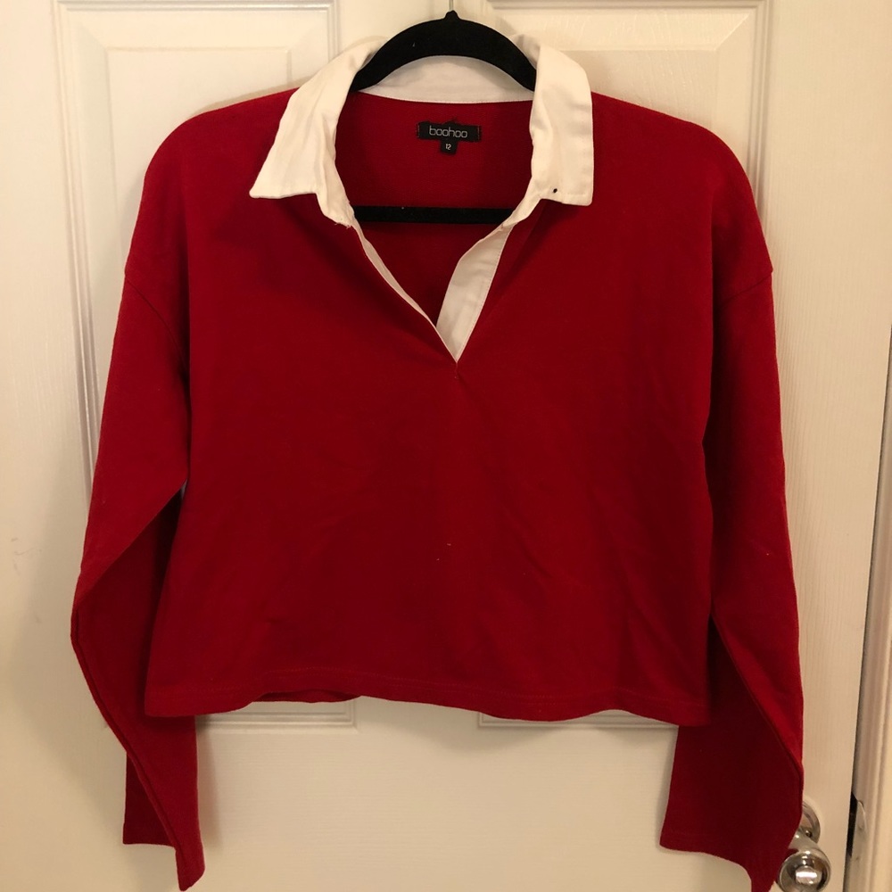 Boohoo Cropped Polo